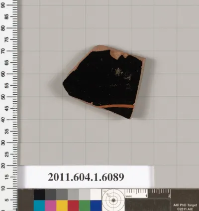 Terracotta fragment of a kylix (drinking cup)