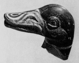 FIGURE VASE, ASKOS, FRAGMENT (ETRUSCAN)