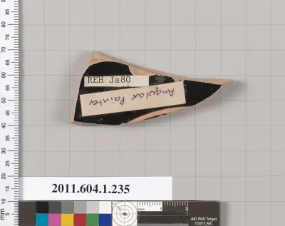 Terracotta fragment of a kylix (drinking cup)