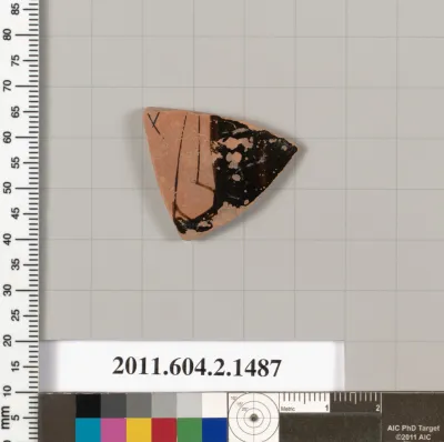 Terracotta fragment of a skyphos (deep drinking cup)