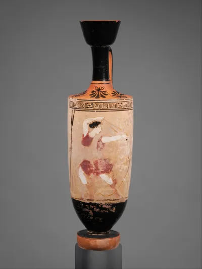 Terracotta lekythos (oil flask)