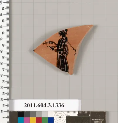 Terracotta fragment of a skyphos (deep drinking cup)