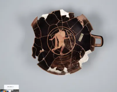 Terracotta kylix (drinking cup)