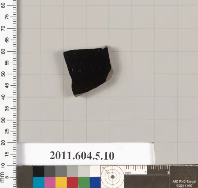 Terracotta fragment of a kylix (drinking cup)