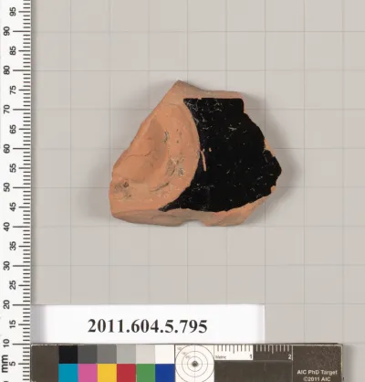 Terracotta fragment of a kylix (drinking cup)