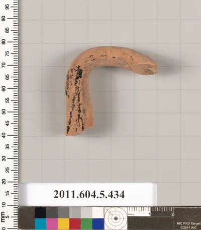 Terracotta fragment of a kylix (drinking cup)