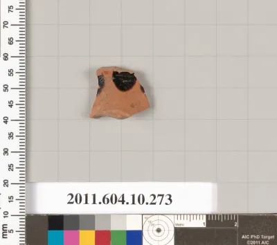 Terracotta fragment from a closed shape