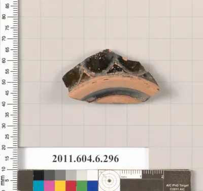 Terracotta fragment of a closed shape