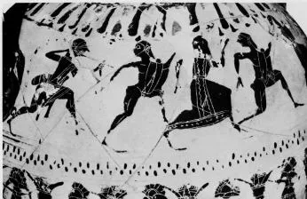 AMPHORA, NECK (ATHENIAN, BLACK-FIGURE)