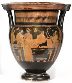 KRATER, COLUMN (ATHENIAN, RED-FIGURE)