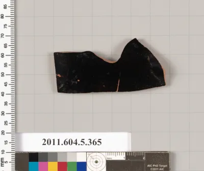 Terracotta fragment of a kylix (drinking cup)