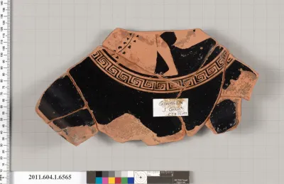 Terracotta fragment of a kylix (drinking cup)