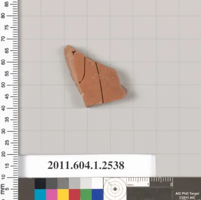 Terracotta fragment of a kylix (drinking cup)