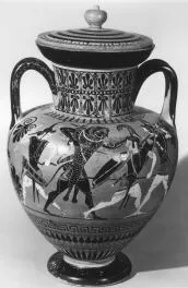 AMPHORA, NECK (ATHENIAN, BLACK-FIGURE)