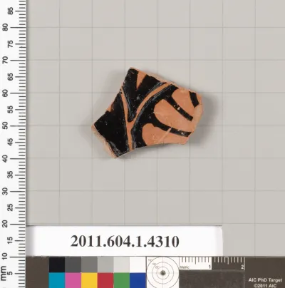 Terracotta fragment of a kylix (drinking cup)