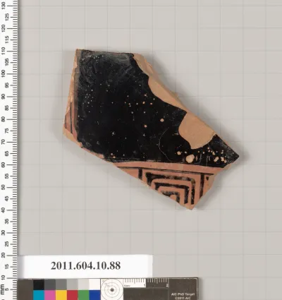 Terracotta fragment of a closed shape