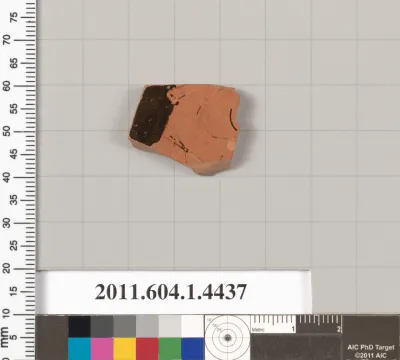 Terracotta fragment of a kylix (drinking cup)