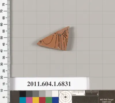 Terracotta fragment of a kylix (drinking cup)
