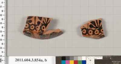 Terracotta fragments of a lekythos (oil flask)