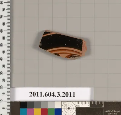 Terracotta fragment of a kylix (drinking cup)