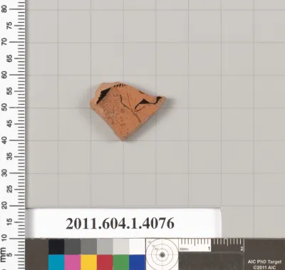 Terracotta fragment of a kylix (drinking cup)