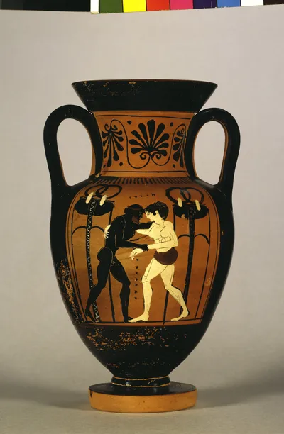 Attisch schwarzfigurige Amphora (Attische Halsamphora)