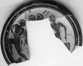 PLATE, FRAGMENT (ATHENIAN, BLACK-FIGURE)