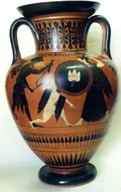 AMPHORA, NECK (ATHENIAN, BLACK-FIGURE)