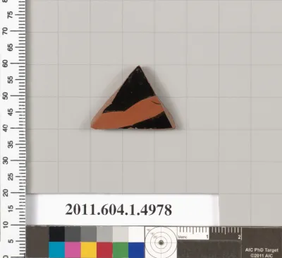 Terracotta fragment of a kylix (drinking cup)