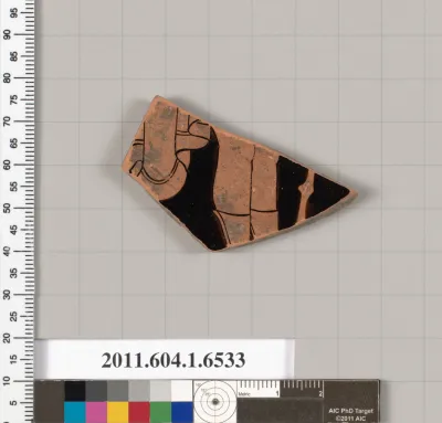 Terracotta fragment of a kylix (drinking cup)