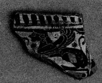 PYXIS, FRAGMENT (EAST GREEK, NAUCRATITE, BLACK-FIGURE)