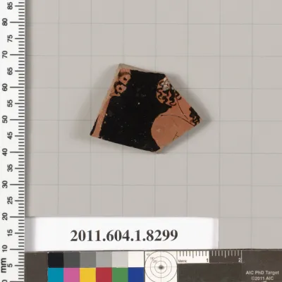 Terracotta fragment of a kylix (drinking cup)