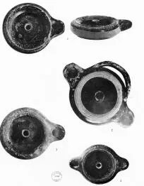 LAMP (ATHENIAN, BLACK GLAZE)