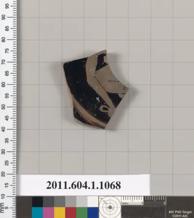 Terracotta fragment of a kylix (drinking cup)