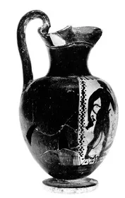 OINOCHOE (ETRUSCAN, BLACK-FIGURE)