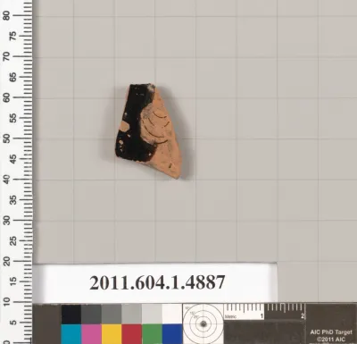 Terracotta fragment of a kylix (drinking cup)