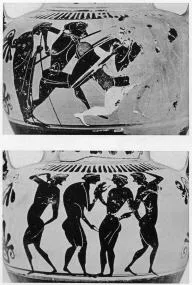 AMPHORA, NECK (ATHENIAN, BLACK-FIGURE)