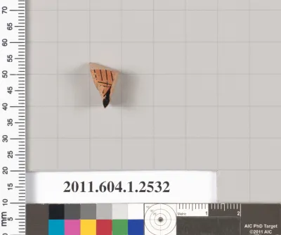 Terracotta fragment of a kylix (drinking cup)