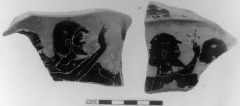 LOUTROPHOROS, FRAGMENTS (ATHENIAN, BLACK-FIGURE)