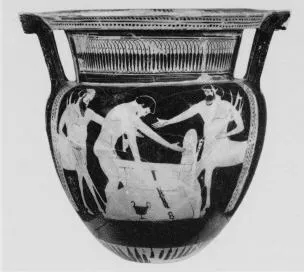 KRATER, COLUMN (ATHENIAN, RED-FIGURE)
