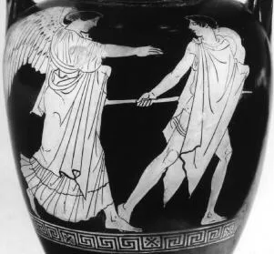 AMPHORA, NECK (ATHENIAN, RED-FIGURE)
