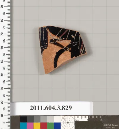 Terracotta fragment of a lekythos (oil flask)