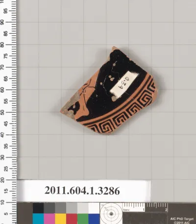 Terracotta fragment of a kylix (drinking cup)