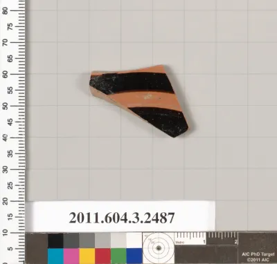 Terracotta fragment of a kylix (drinking cup)