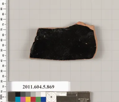 Terracotta fragment of a kylix (drinking cup)