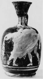 LEKYTHOS, SQUAT (SOUTH ITALIAN, CAMPANIAN, RED-FIGURE)