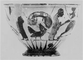 SKYPHOS (EUBOEAN, BLACK-FIGURE)