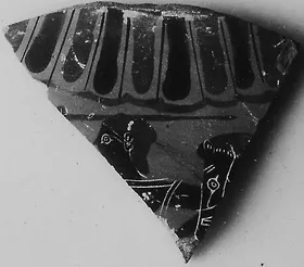 HYDRIA (?), FRAGMENT (ATHENIAN, BLACK-FIGURE)