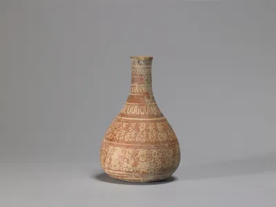 Bottle Depicting Women in a Ritual Dance