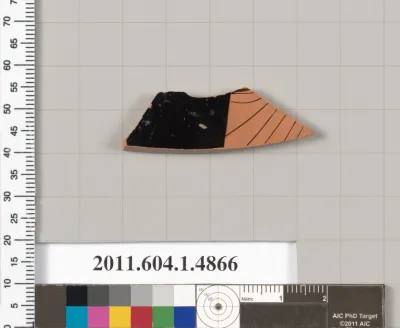 Terracotta fragment of a kylix (drinking cup)